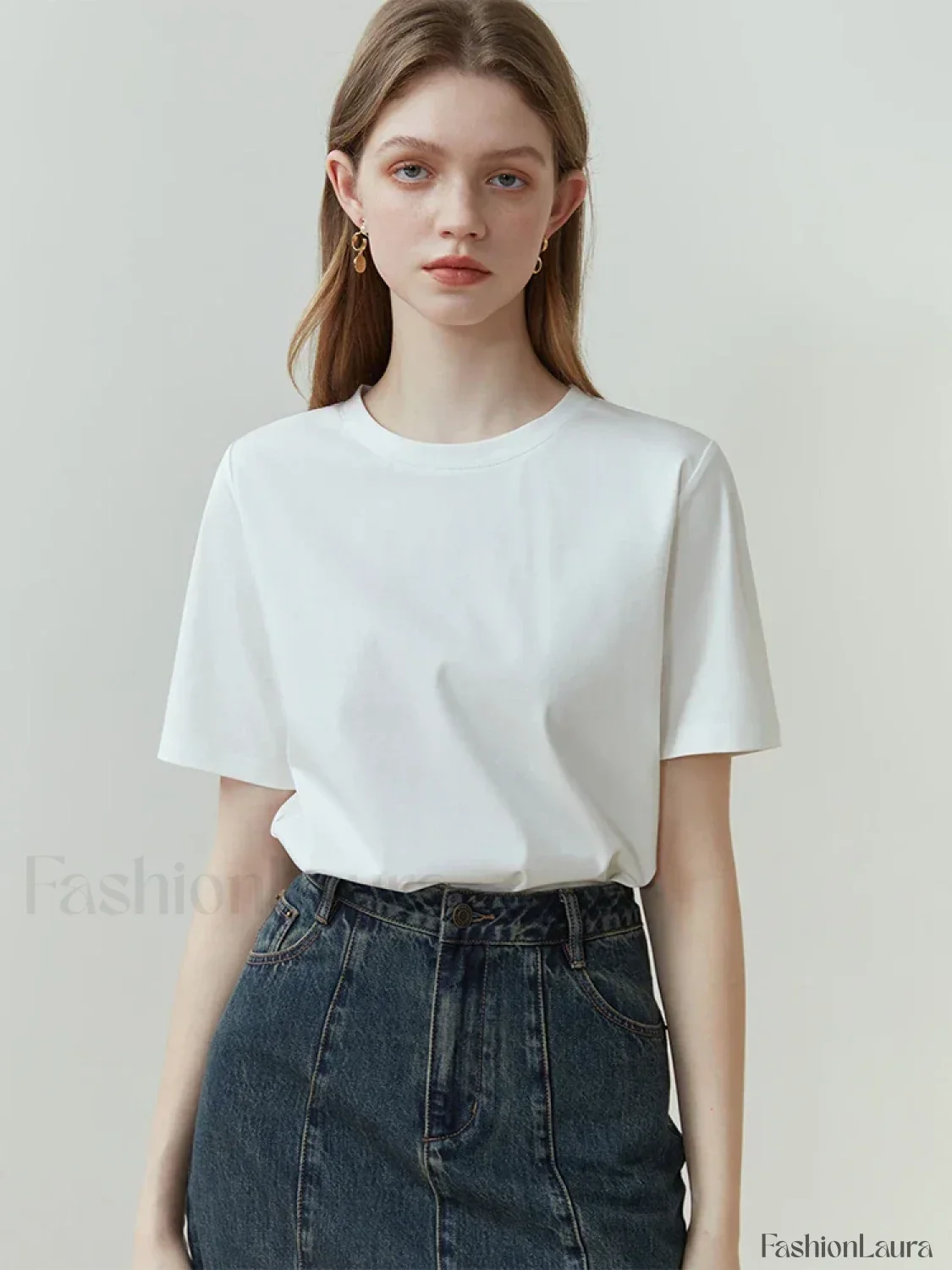 100% Cotton Straight White Black T-Shirt - Image 16