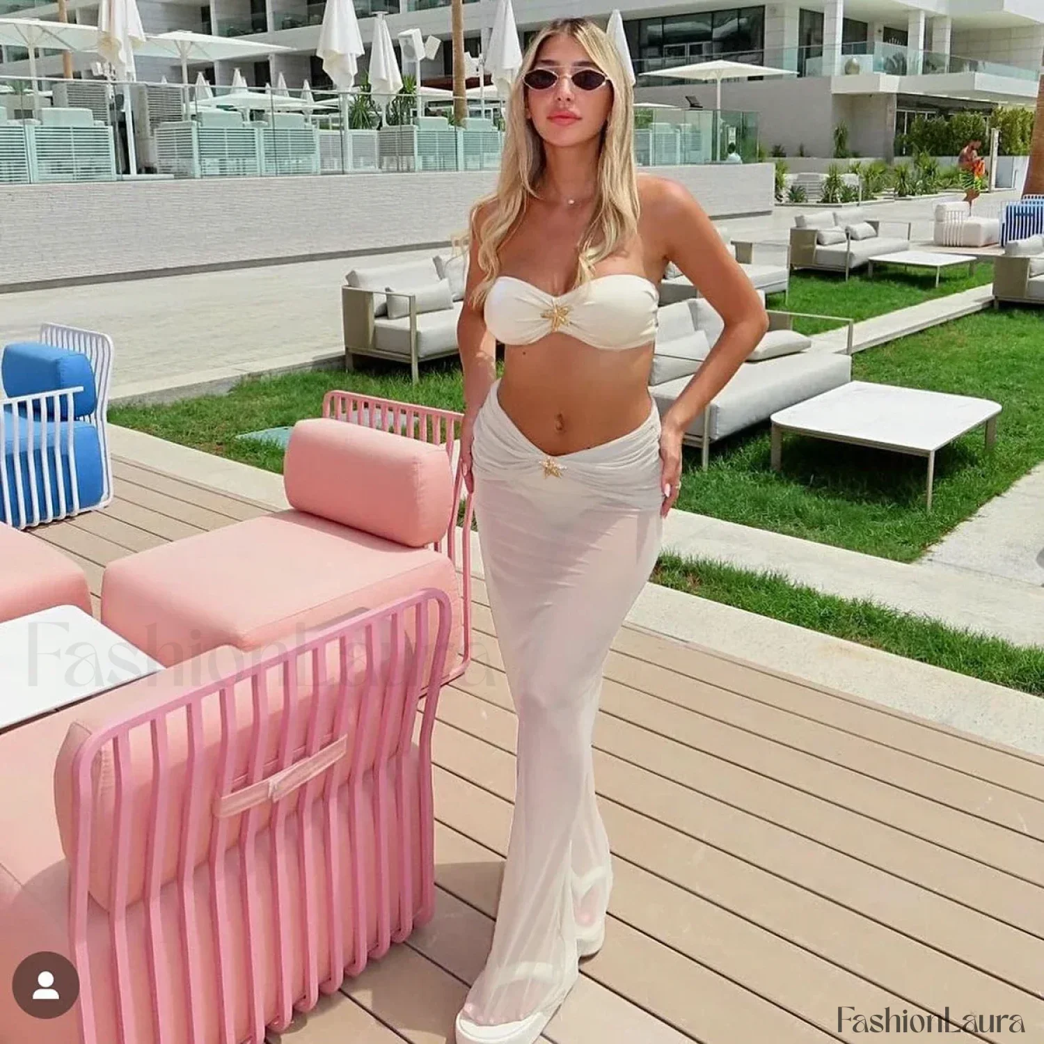 3-Piece Maxi Dress Bikini Set - Image 9