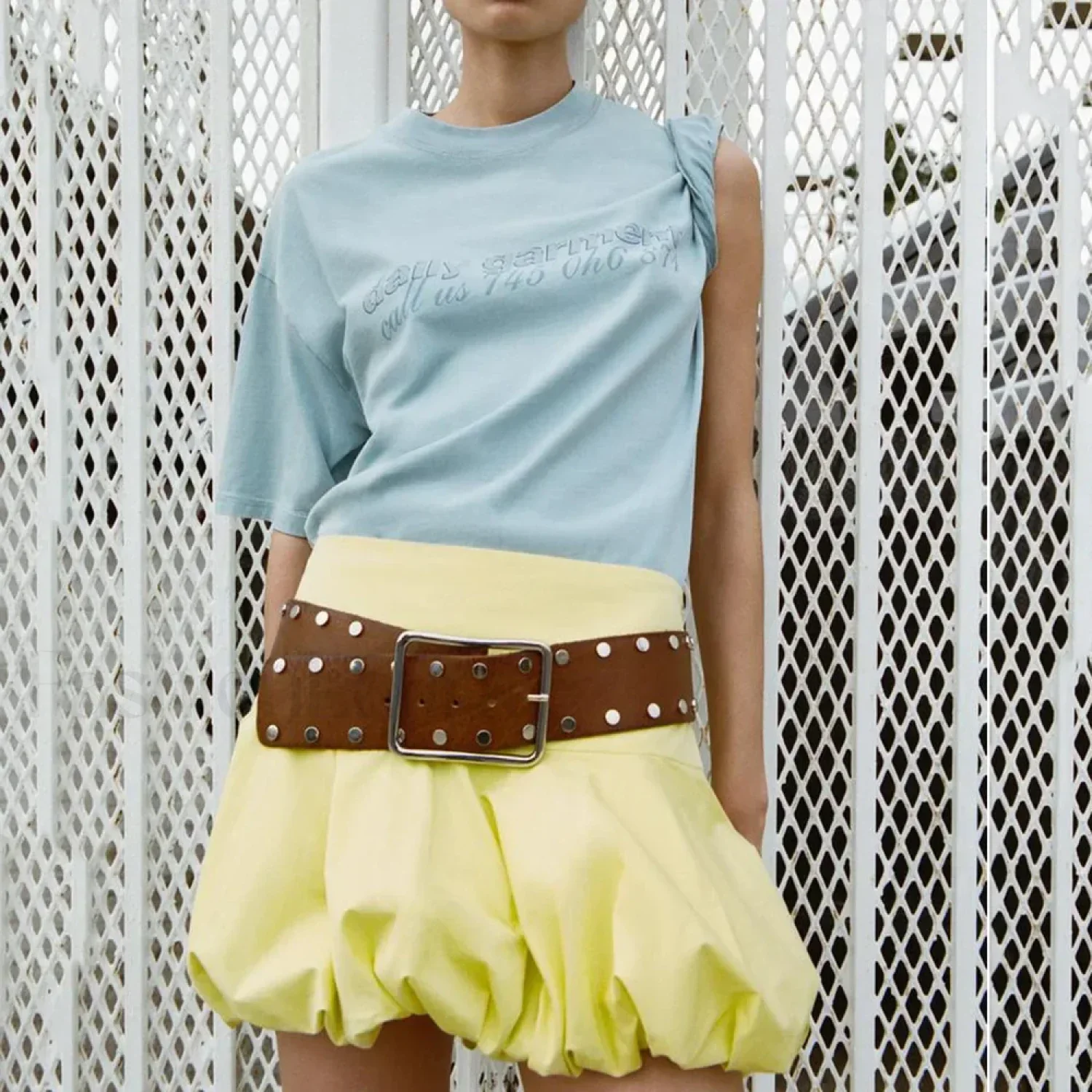 3D Flower Denim Micro Skirt - Image 8