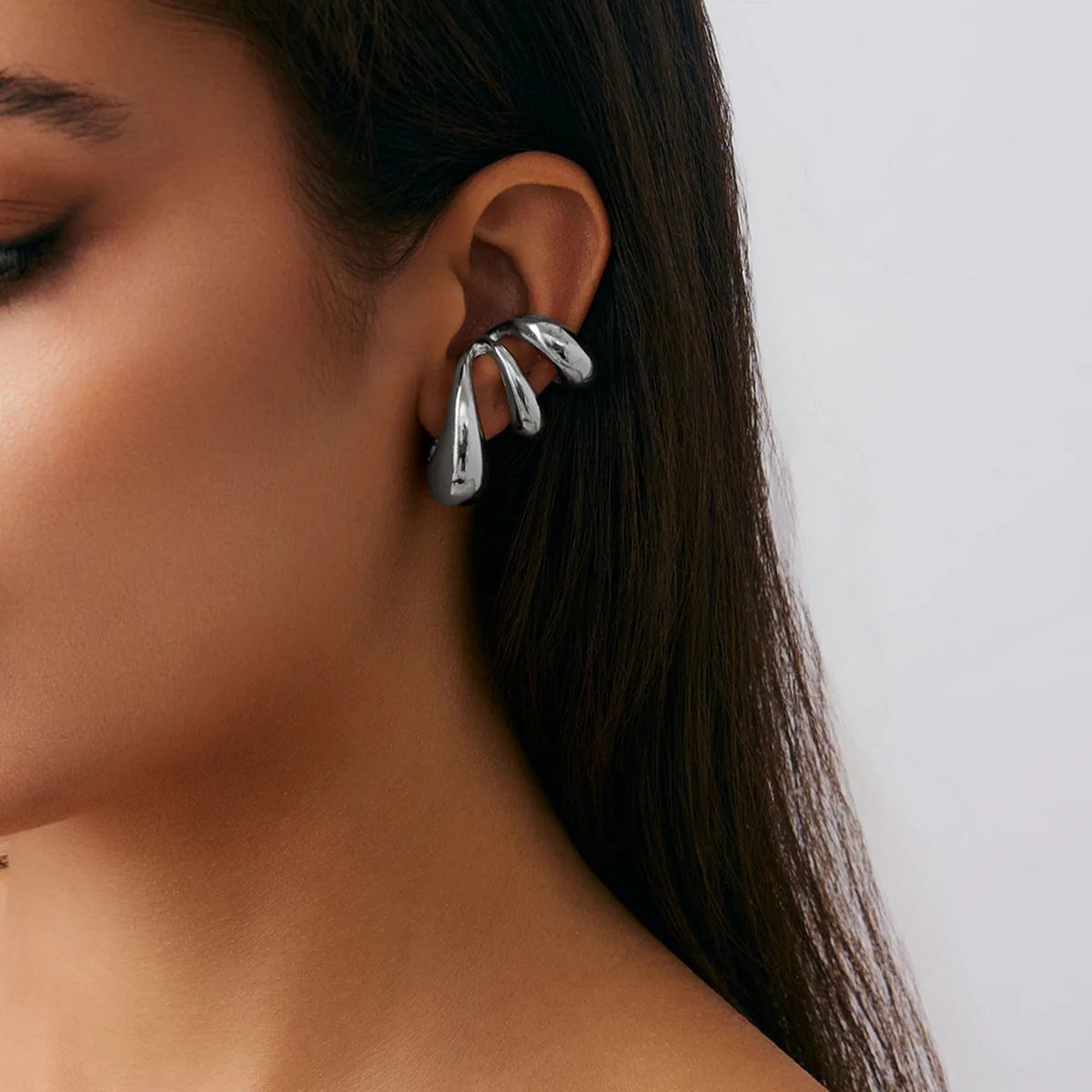 Abstract Spiral Cuff No Piercing Earrings - Image 13