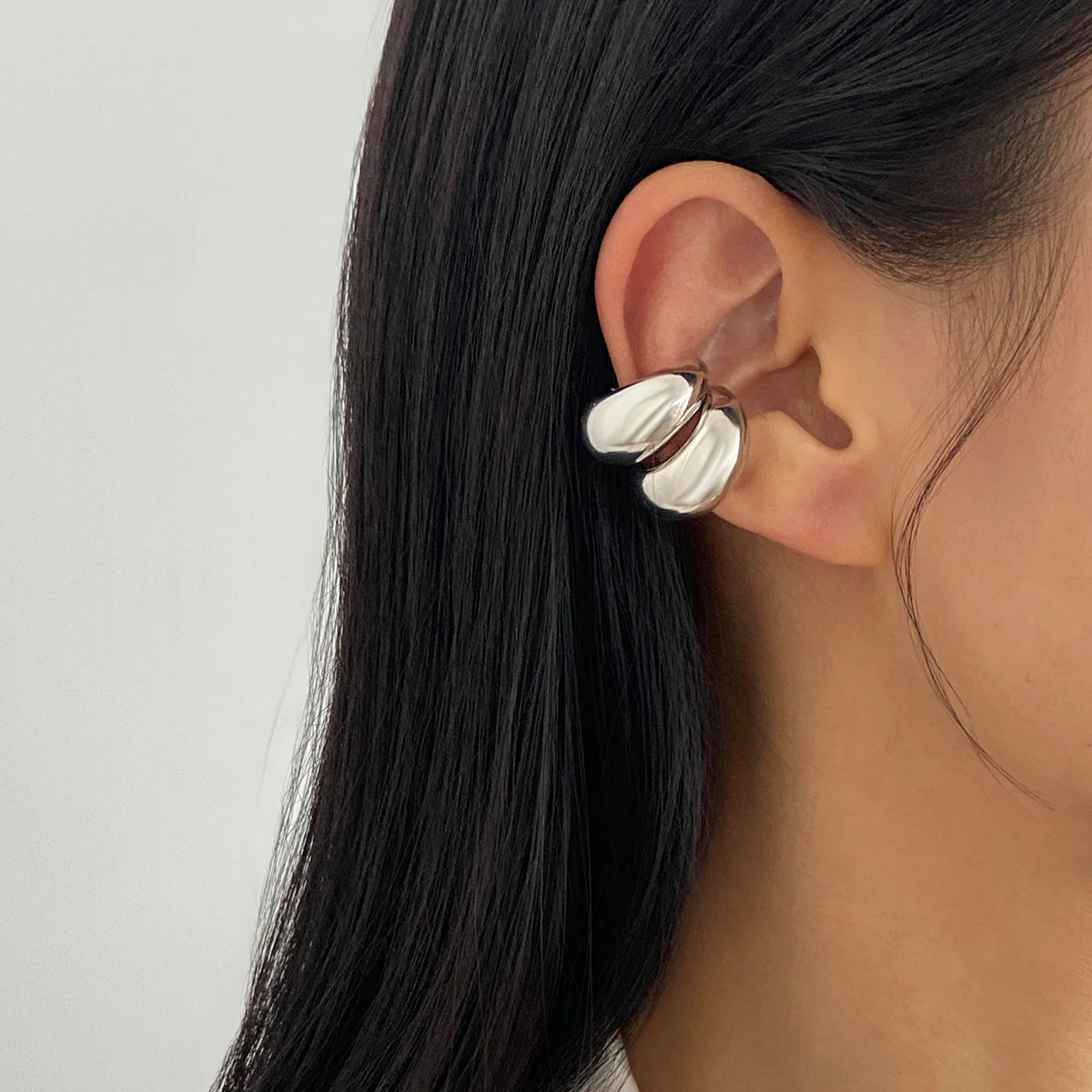 Abstract Spiral Cuff No Piercing Earrings - Image 6