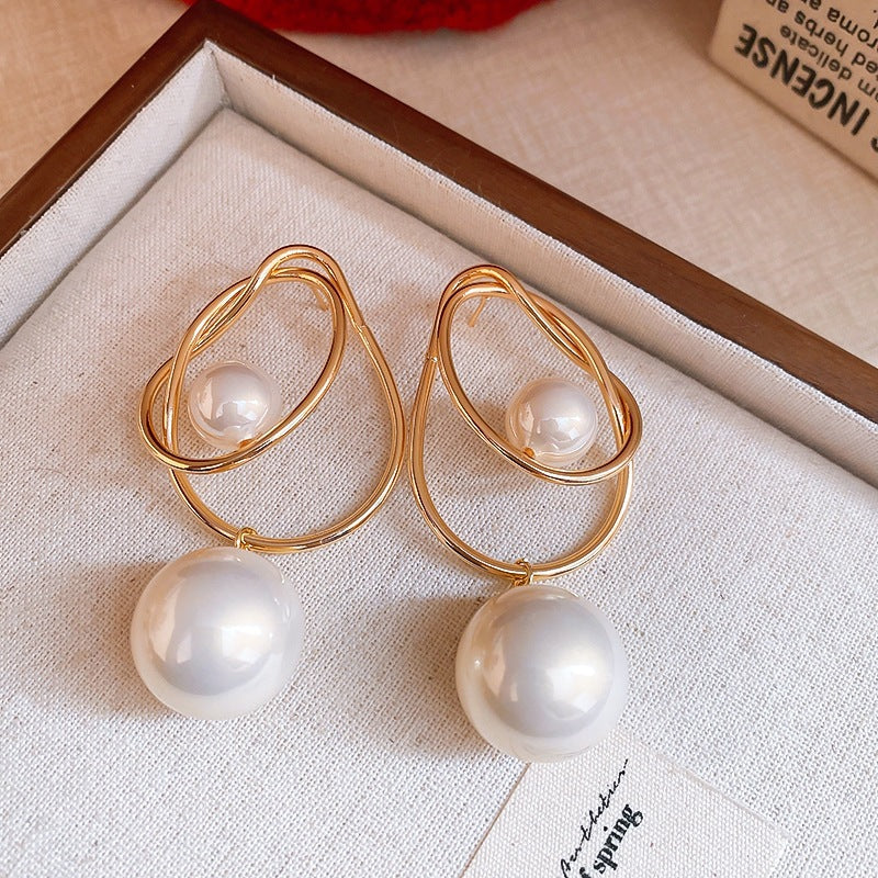 Acrylic Geometric Sphere Wrap Earrings - Image 9