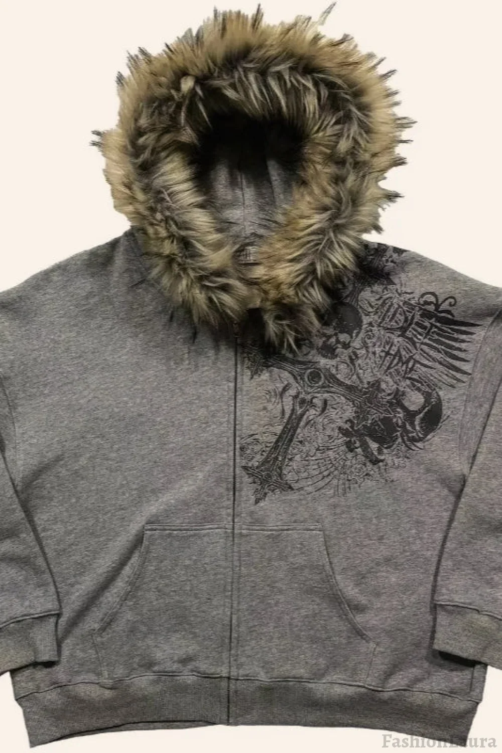 American Gothic Skeleton Bone Hoodie - Image 4