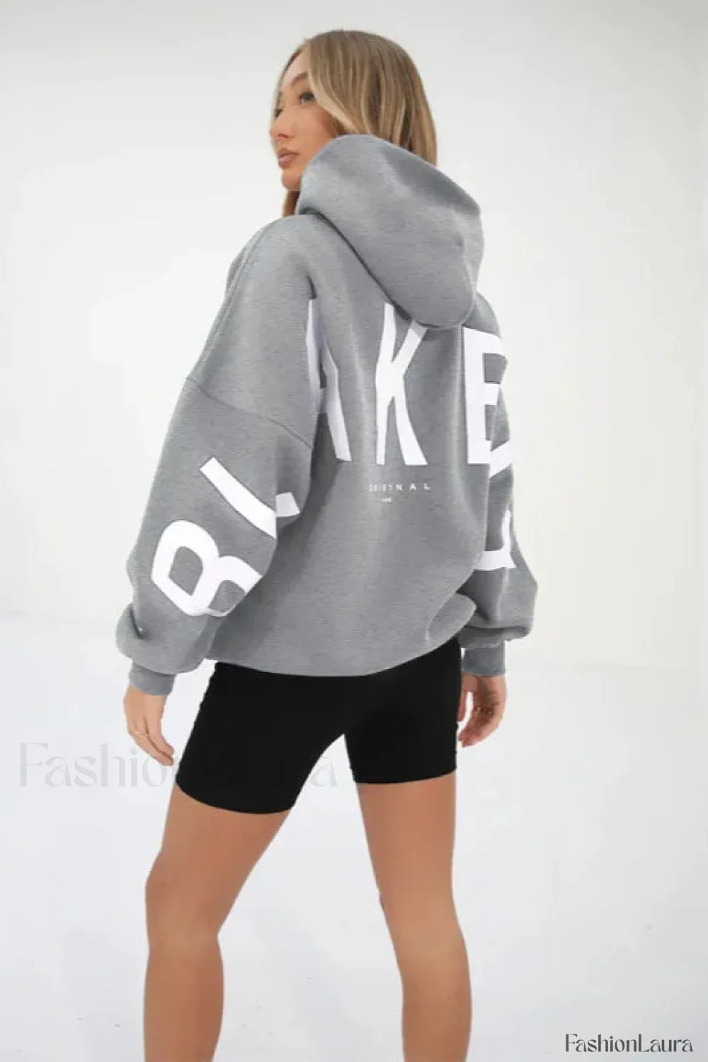 American Retro Letter Print Oversized Hoodie - Image 35