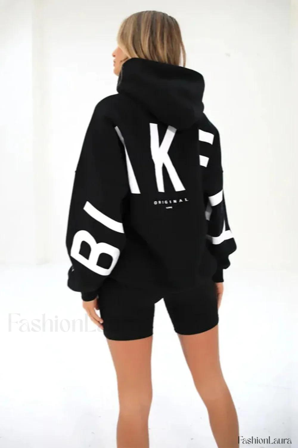 American Retro Letter Print Oversized Hoodie - Image 37