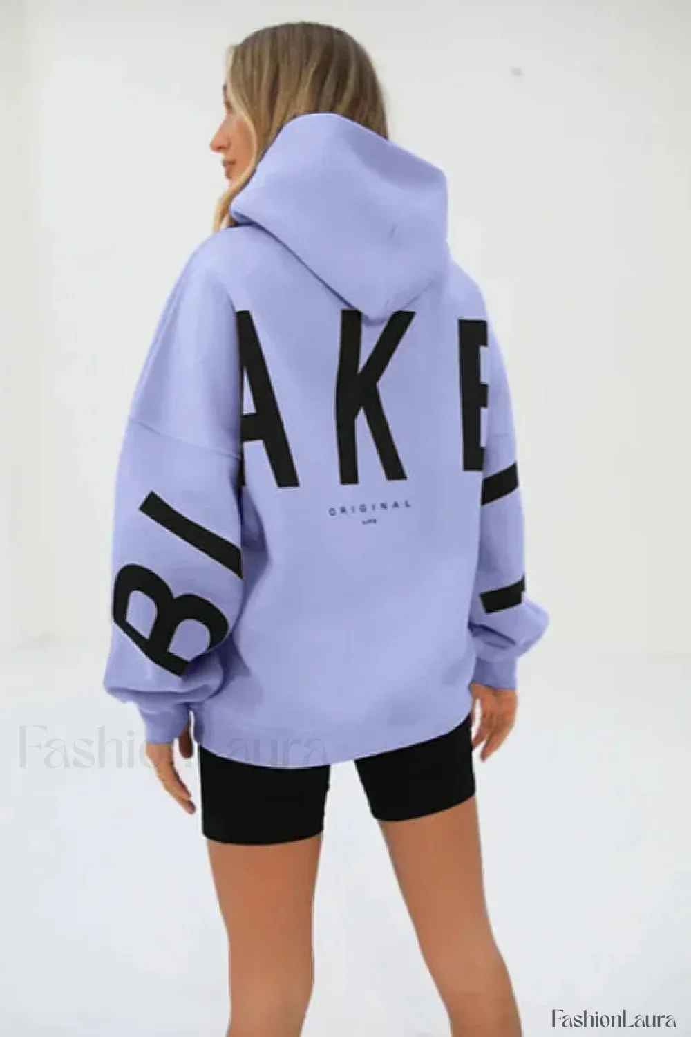 American Retro Letter Print Oversized Hoodie - Image 39