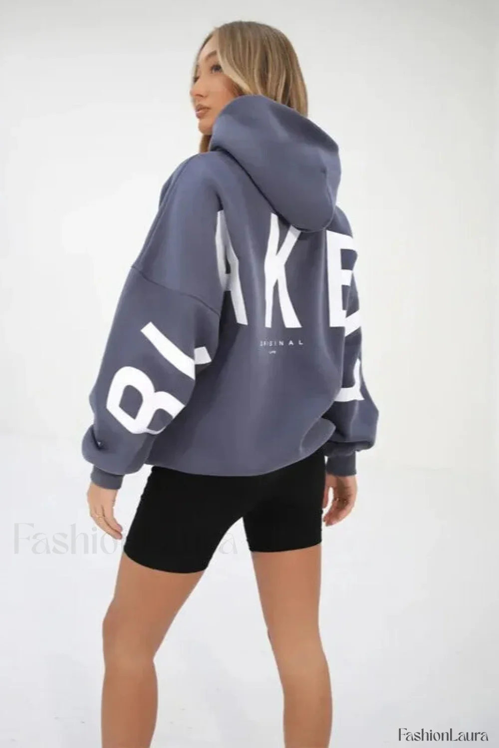 American Retro Letter Print Oversized Hoodie - Image 40
