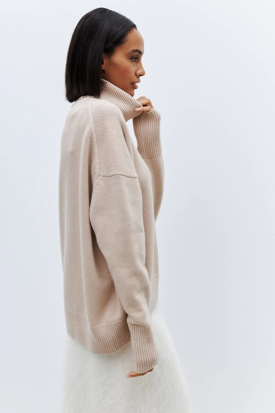Anti-Pilling Loose Turtleneck Sweater - Image 31