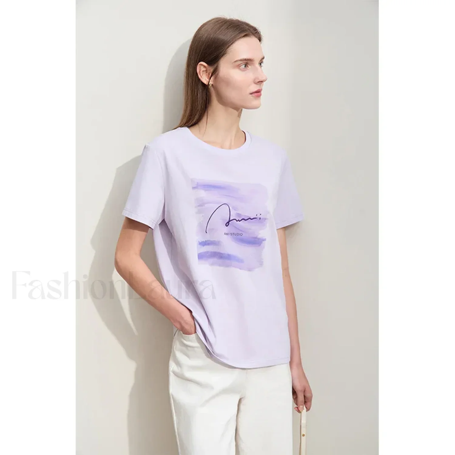 Art Letter Embroidery T-Shirt - Image 5