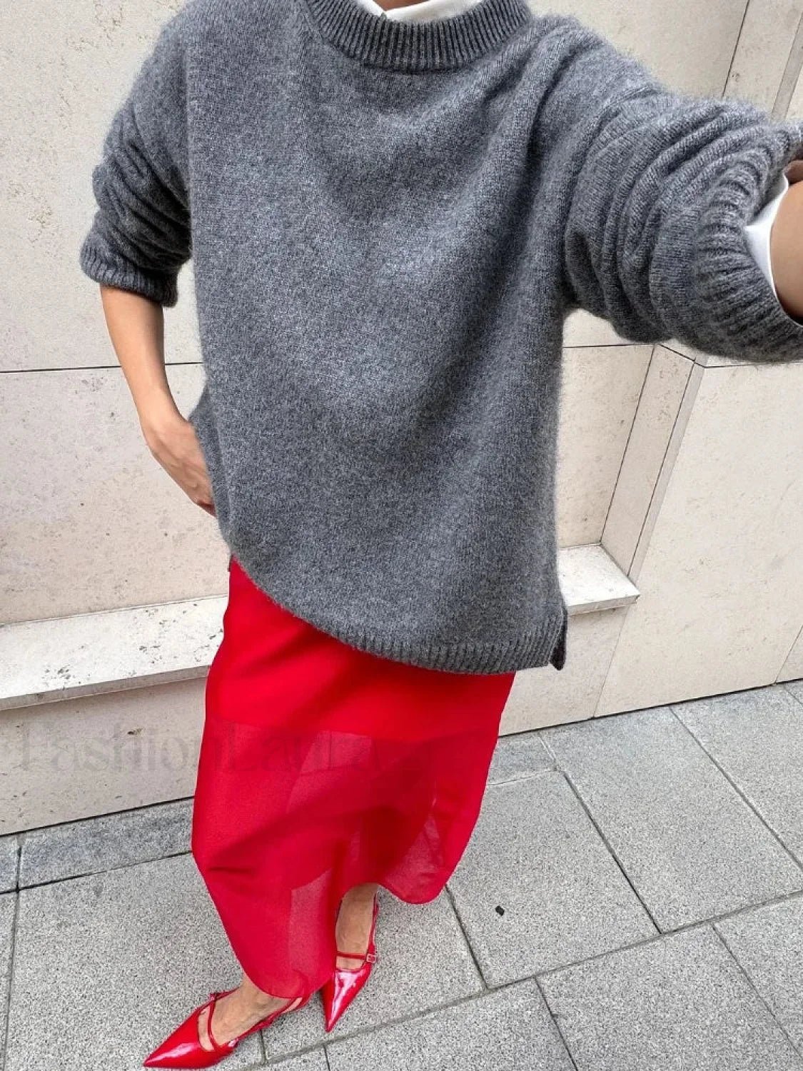 Autumn Women Solid Knitted Fashion Versatile O-neck Long Sleeve Basic Casual Sweater - Image 13