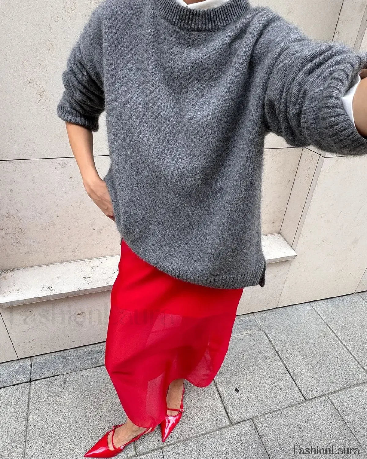 Autumn Women Solid Knitted Fashion Versatile O-neck Long Sleeve Basic Casual Sweater - Image 15
