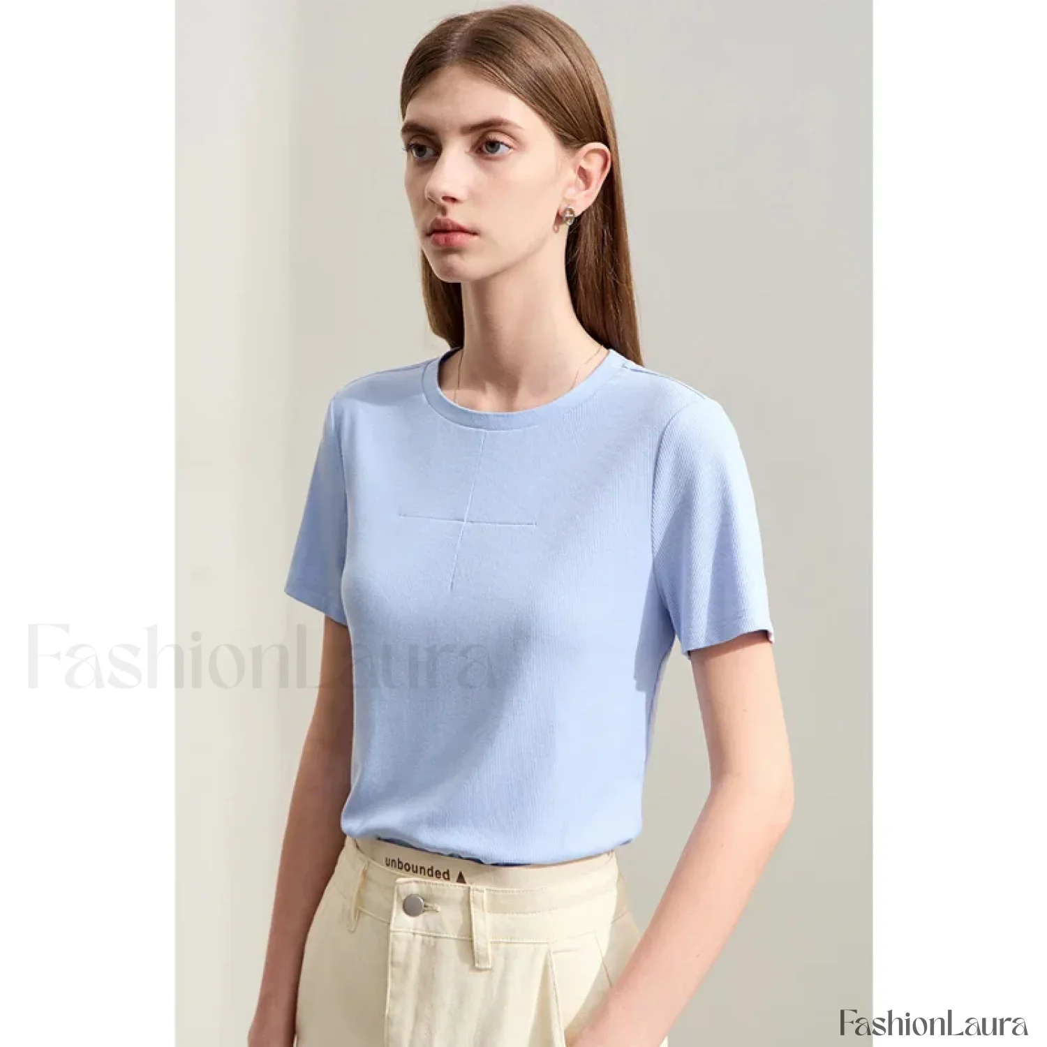 Back Drawstring Hollow T-Shirt - Image 15