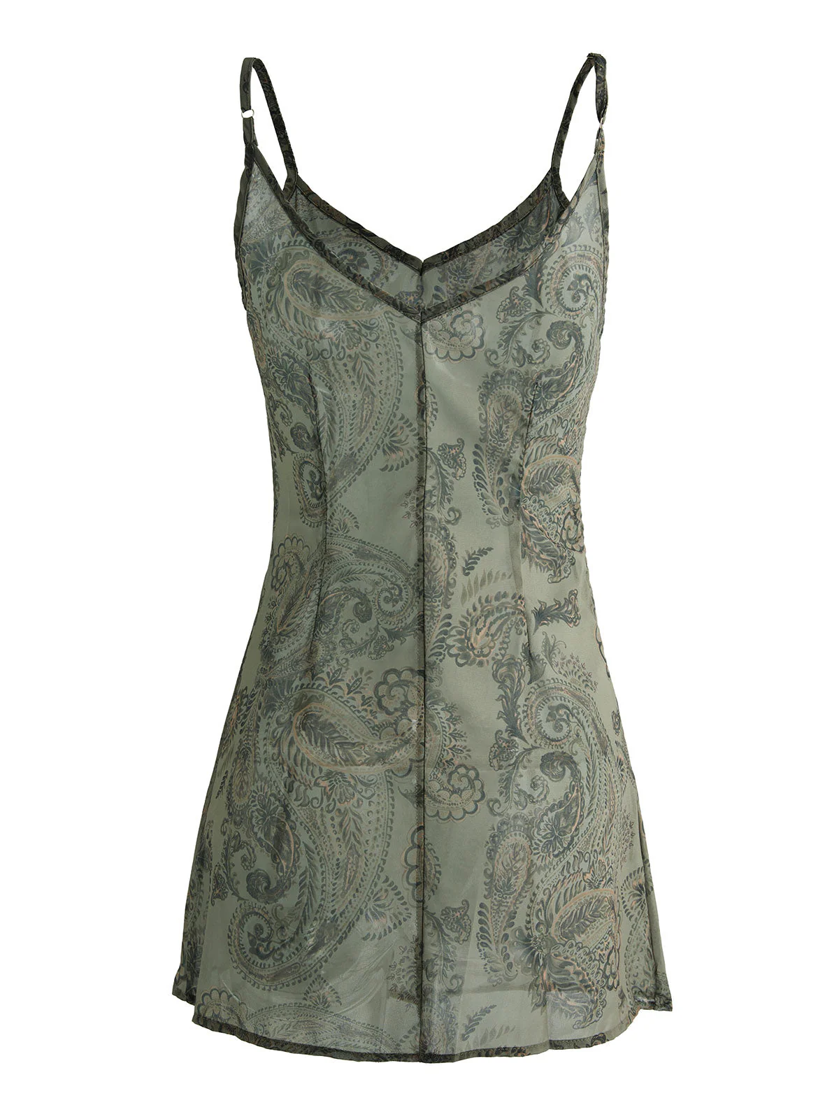 Backless Printed Slip Mini Dress - Image 13
