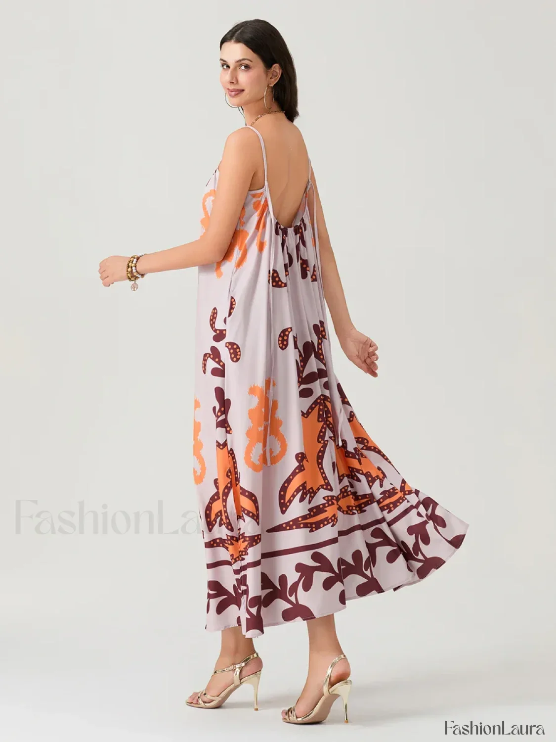 Backless Suspender Boho Dress - Image 16