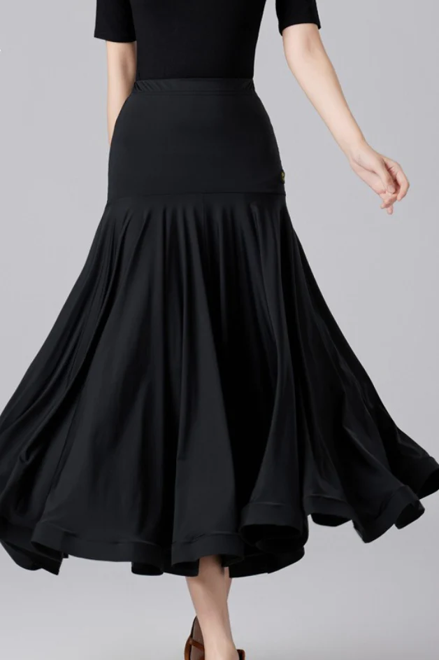 Ballroom Performance Flared Maxi Skirt - Image 3