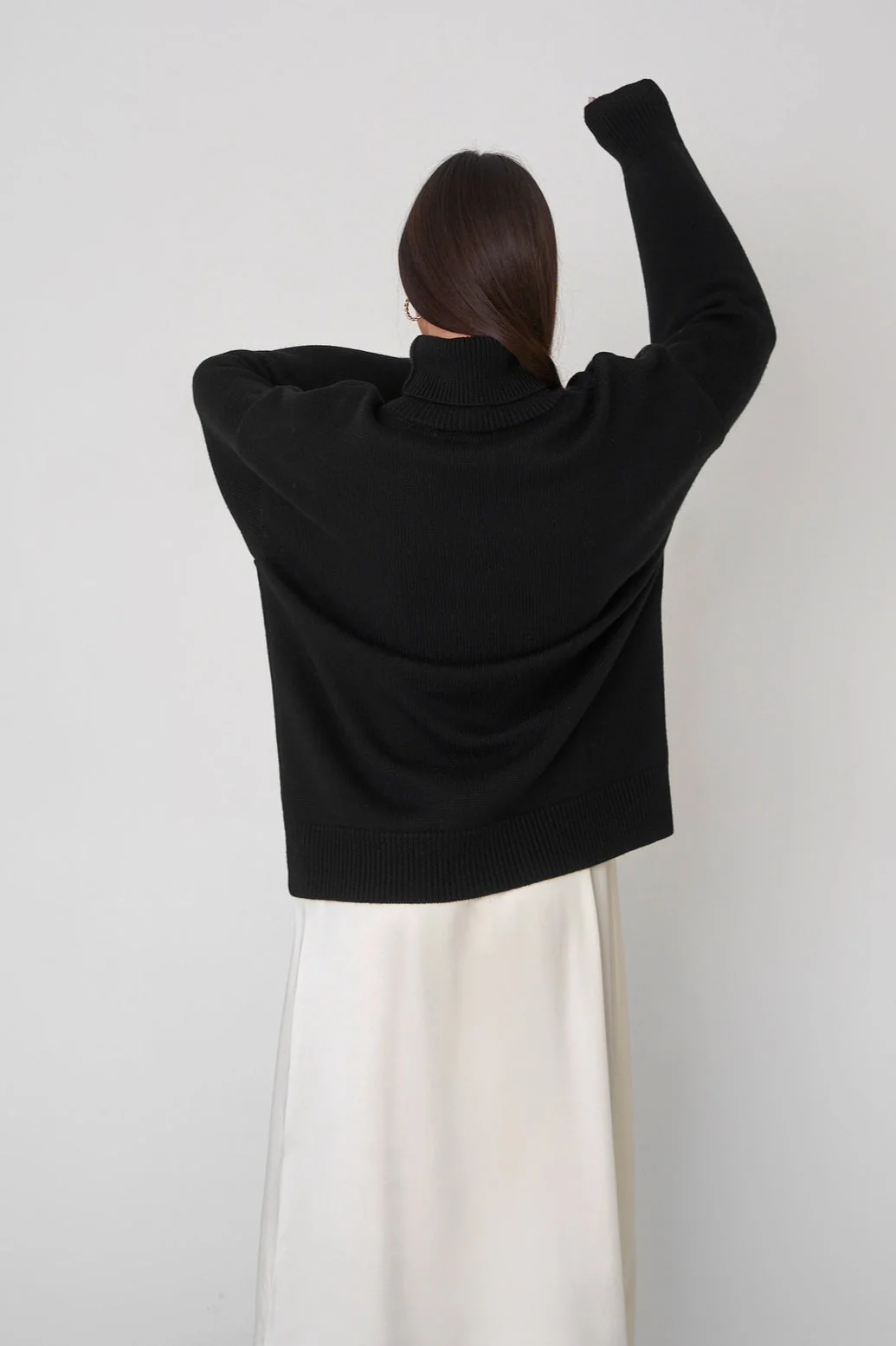 Basic Solid Knit Turtleneck Sweater - Image 78