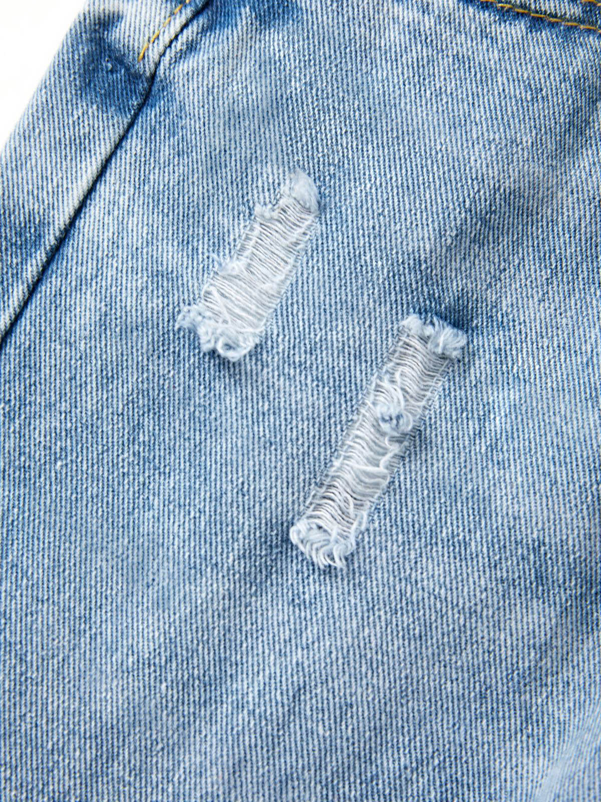 Basic Wash Straight Leg Boyfriend Jeans - Image 19