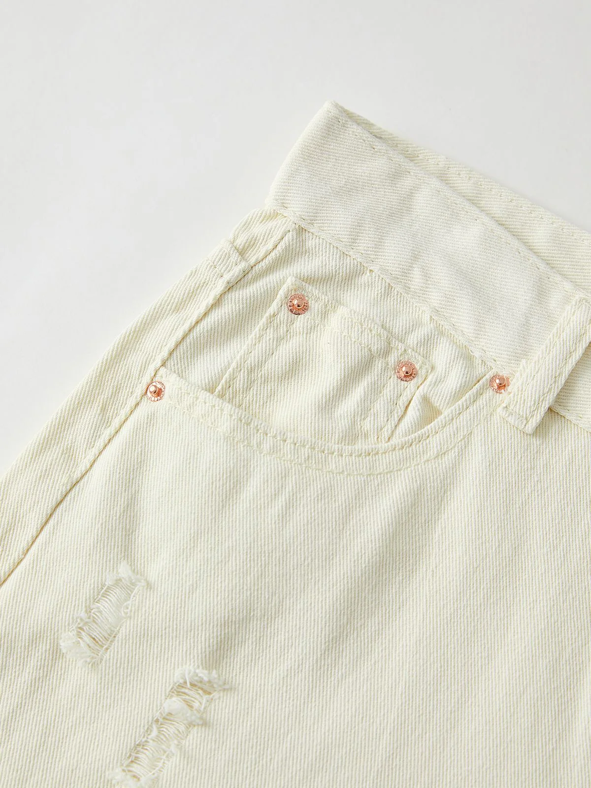 Basic Wash Straight Leg Boyfriend Jeans - Image 9
