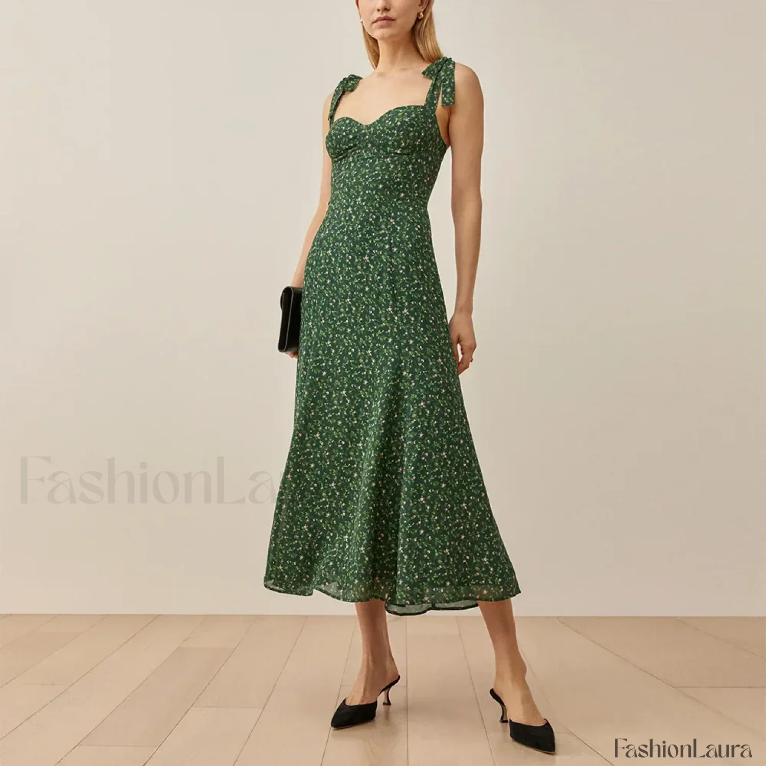 Beach Sweetheart Midi Floral Dress - Image 16