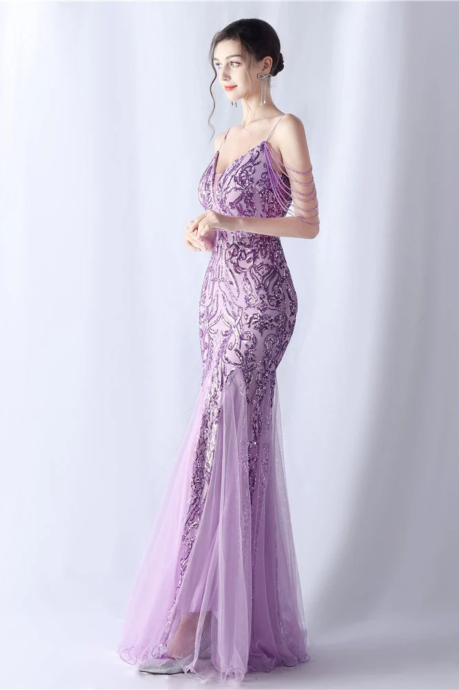 Beaded Mesh Cocktail Maxi Dress - Image 21