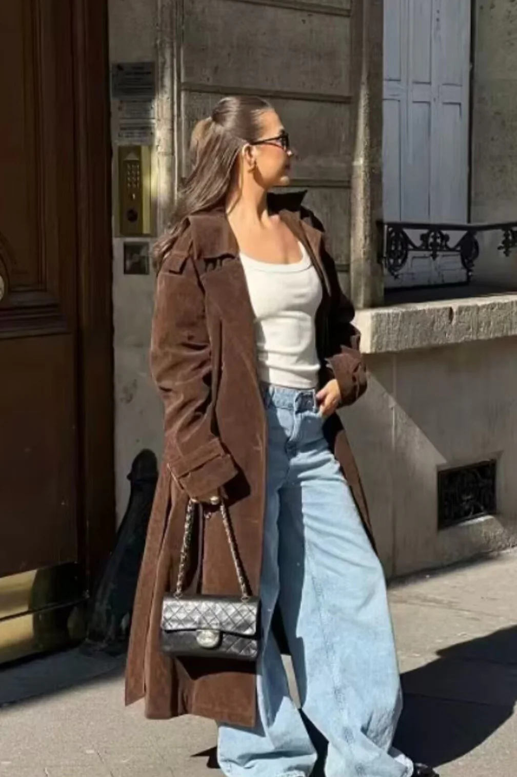 Belted Trench Casual Overcoat - Image 2