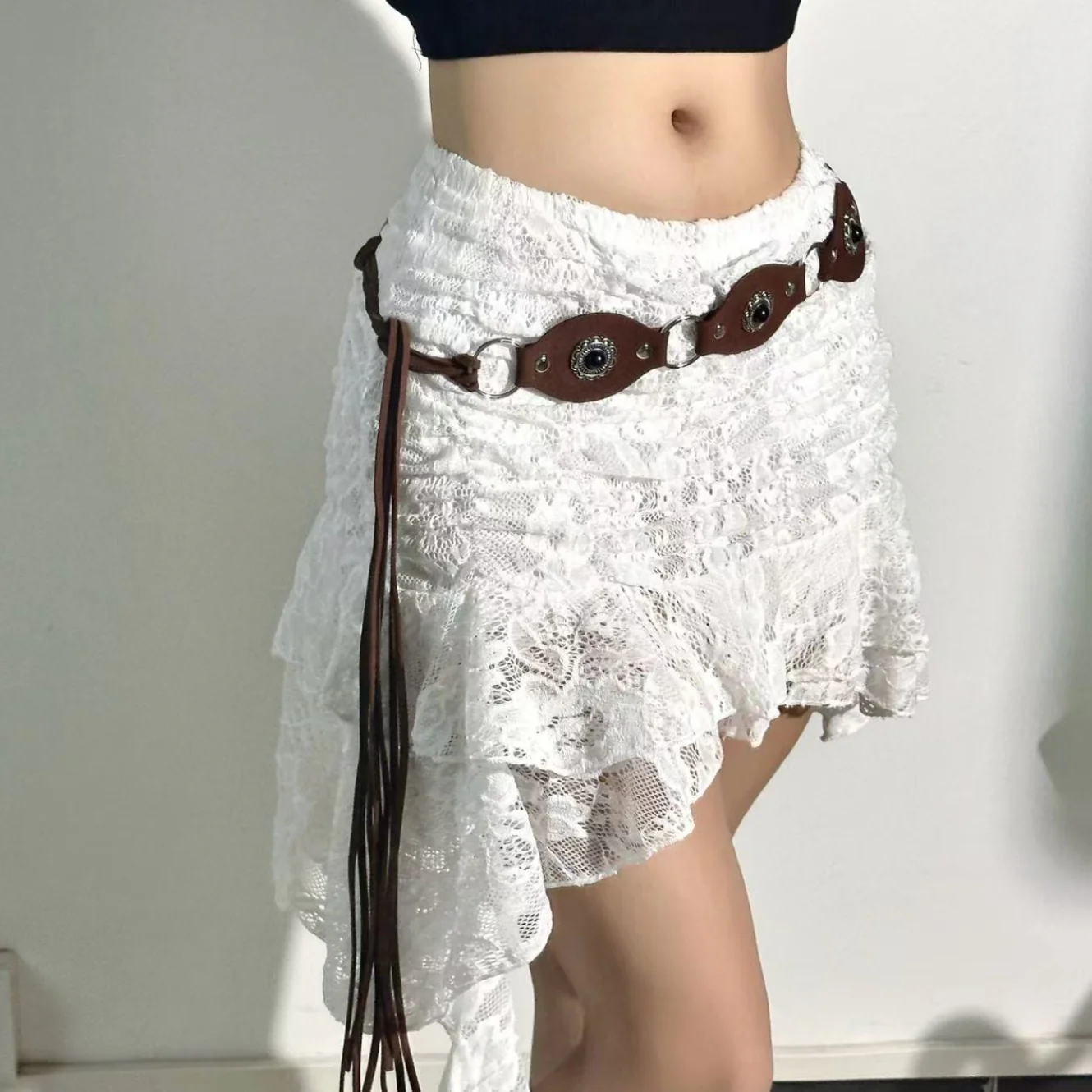 Bohemian Tassel Waist Chain Wide Waist Belt