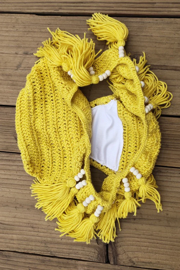 Boho Crochet Fringe Two Piece Bikini Set - Image 12
