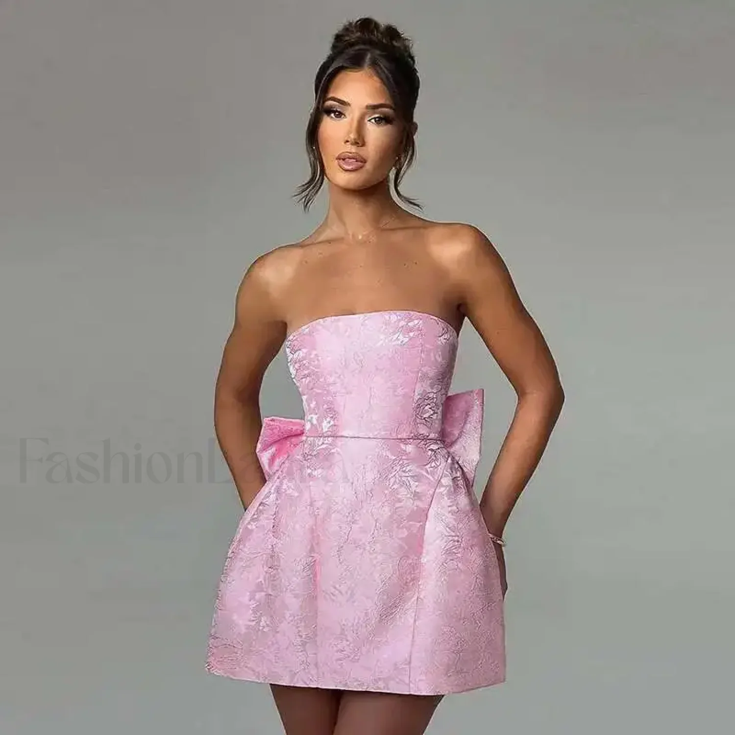 Bow Bandage Party Mini Dress - Image 6
