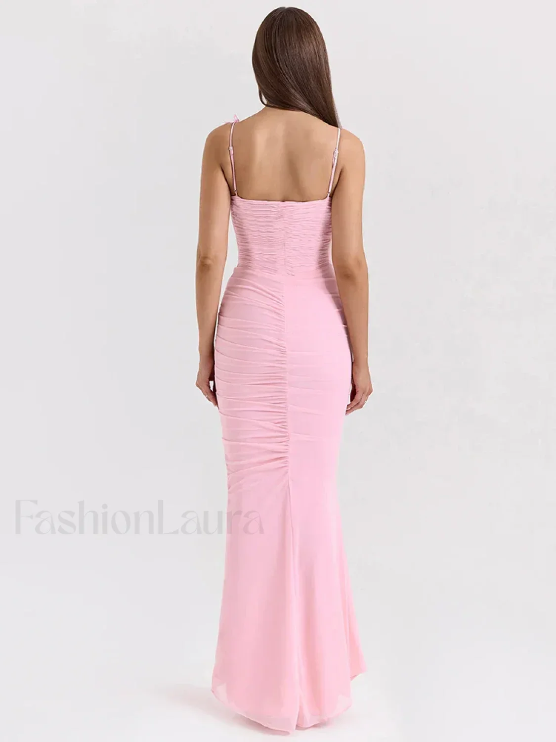 Bow Spaghetti Off Shoulder Maxi Dress - Image 2