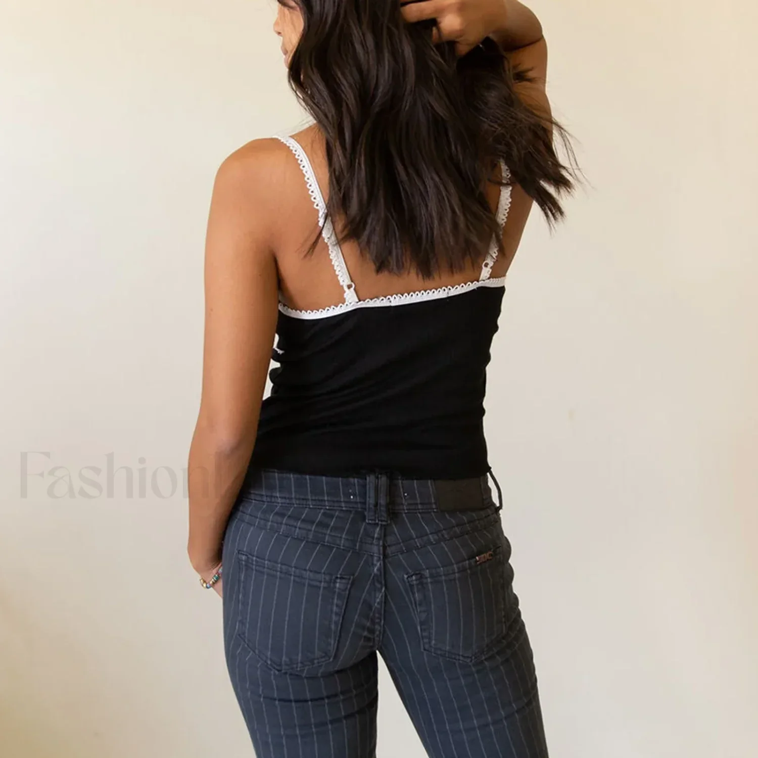 Bow V-Neck Club Crop Top - Image 11