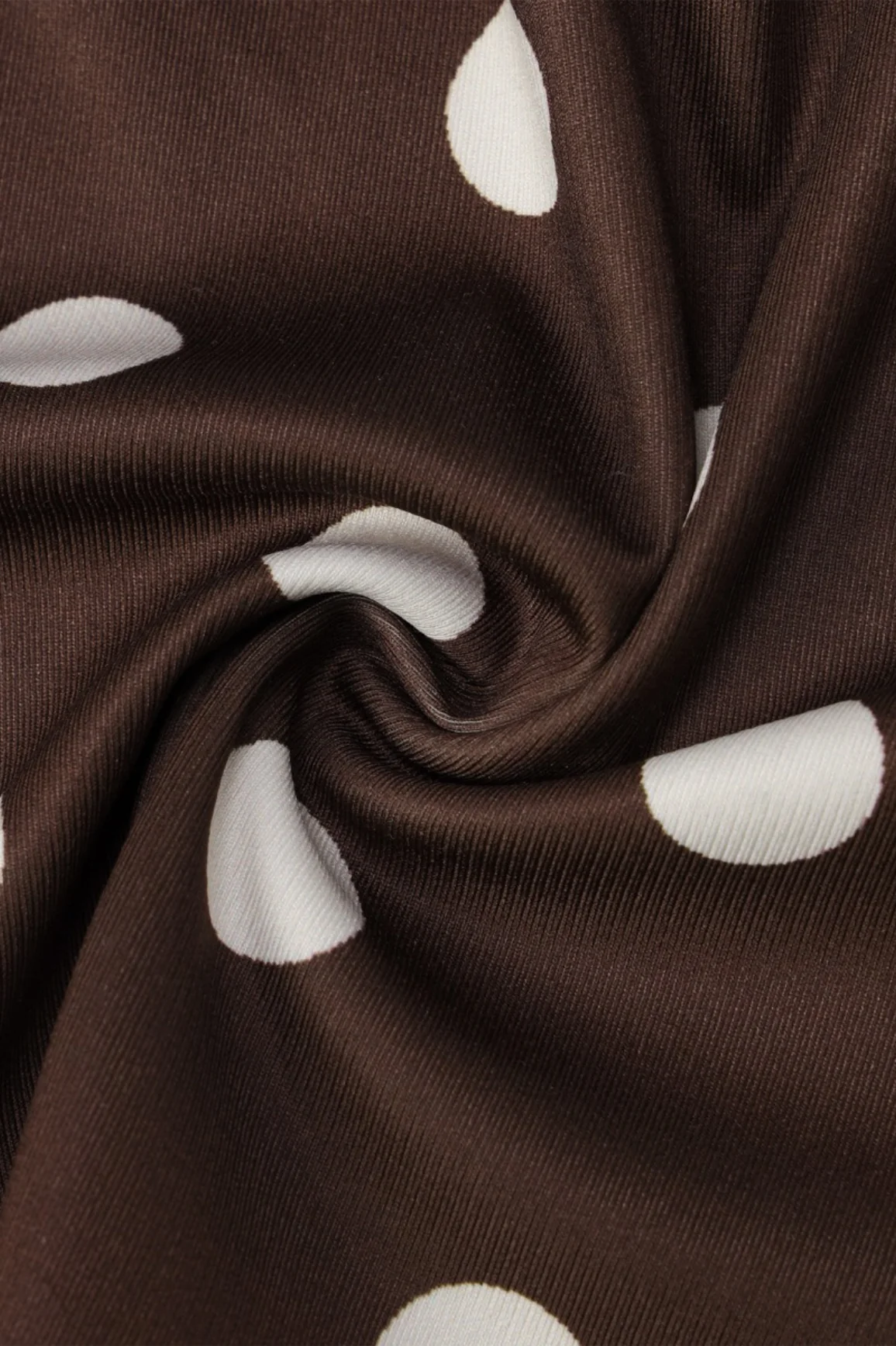 Brown Polka Dot Square Neck Cami - Image 9