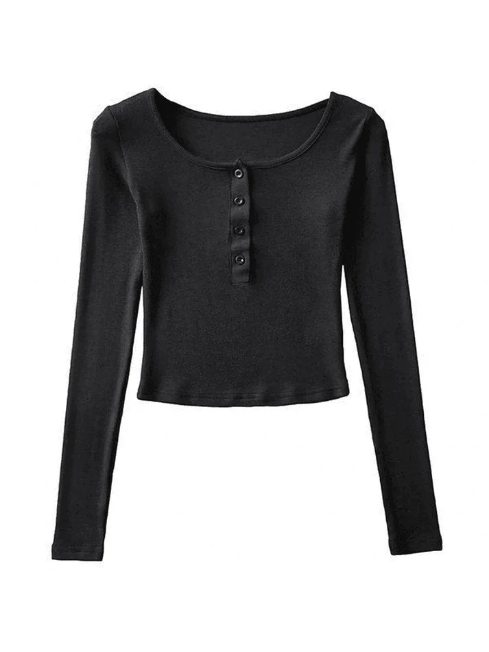 Long Sleeve Crop Top - Image 20