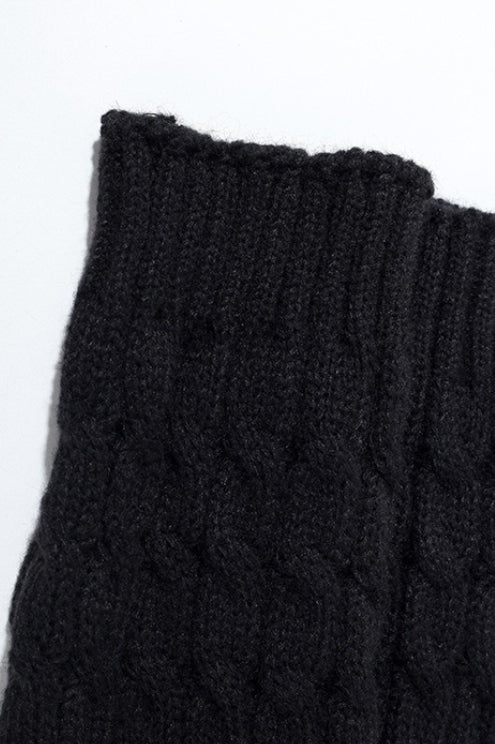 Cable Knit Chunky Slouchy Boot Leg Warmers - Image 12