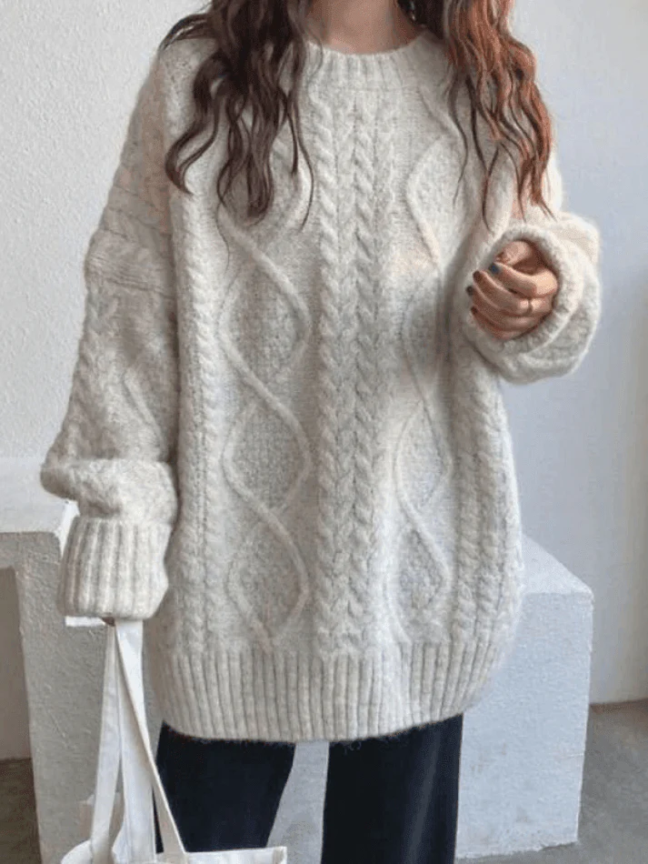 Cable Knit Jumper Sweater - Image 2