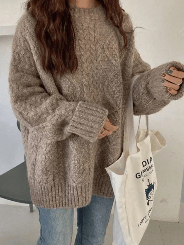 Cable Knit Jumper Sweater - Image 7