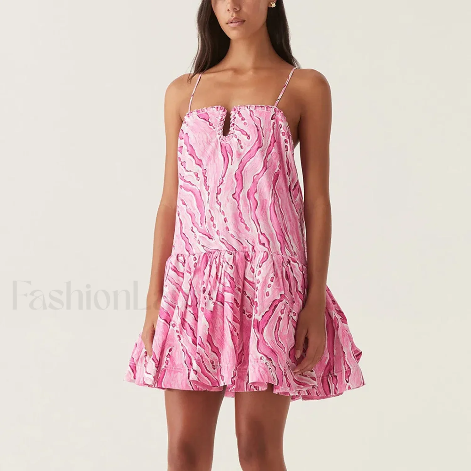 Camisole Patchwork Floral Dress - Image 6