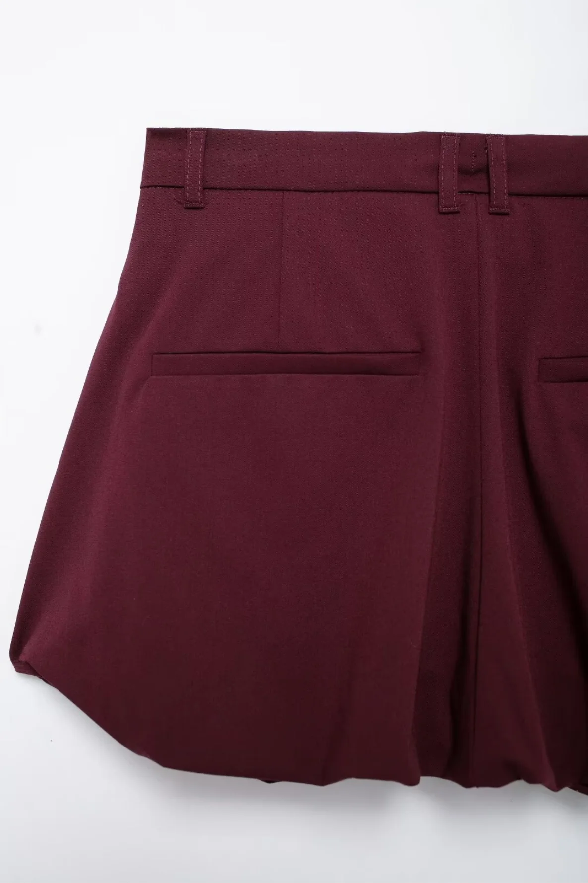 Cargo Style Zipper Crop Top Bubble Mini Skirt Set - Image 8