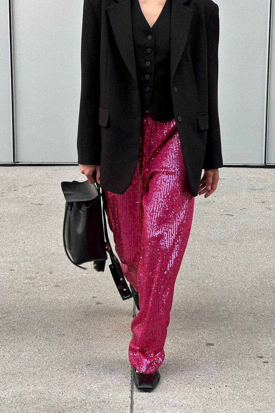 Casual Sequin Wide Leg Loose Pants - Image 2