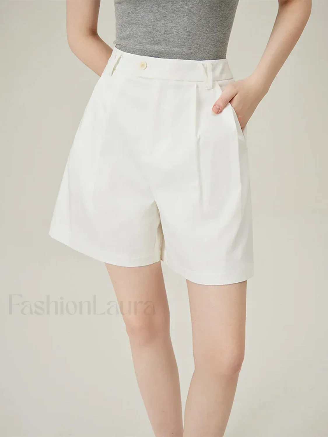 Casual Versatile High Waist Slim Fit Classic Women’s Short - Image 3