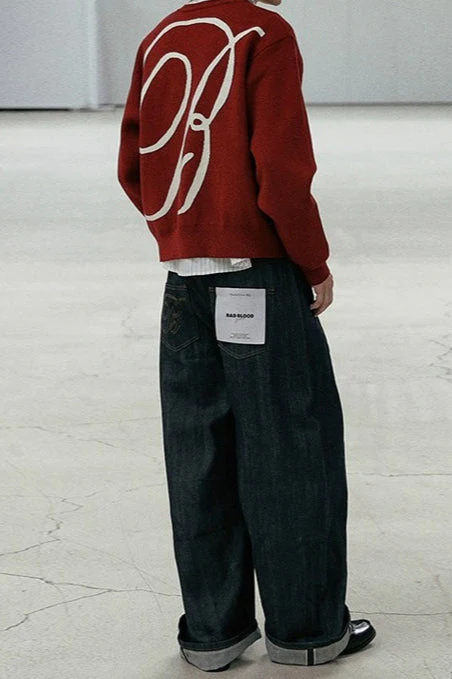 Casual Vintage Crew Neck Sweater - Image 14