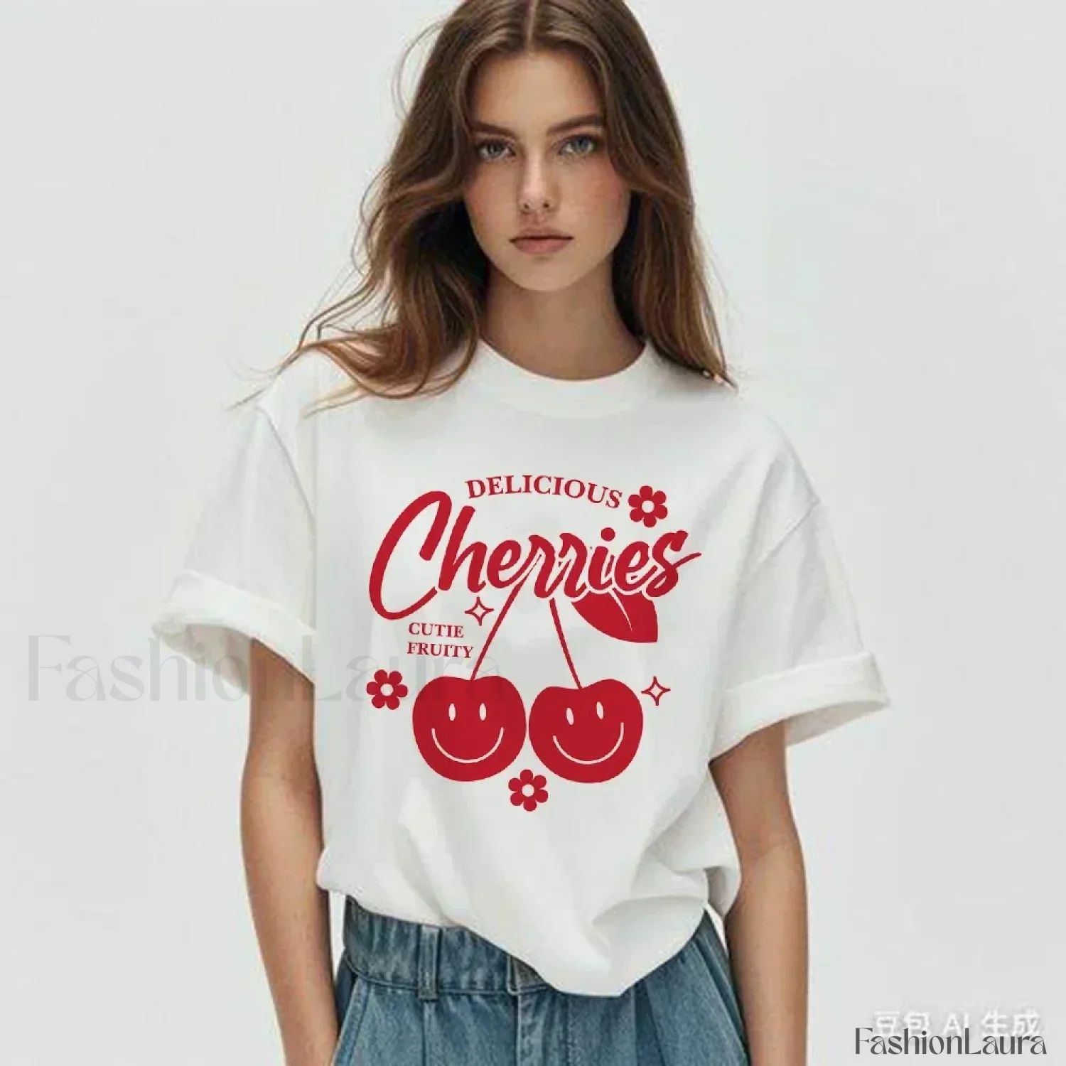 Cherry Delicious Raccoon Meme Graphic T-Shirt - Image 13