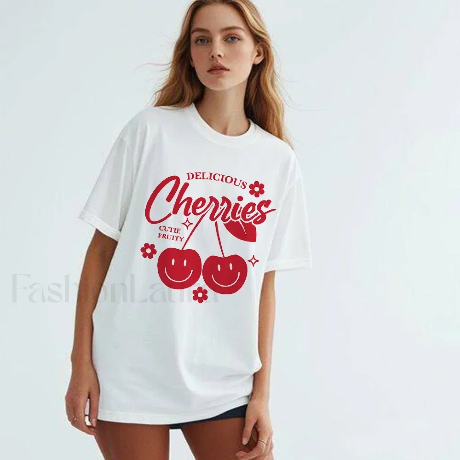 Cherry Delicious Raccoon Meme Graphic T-Shirt - Image 2