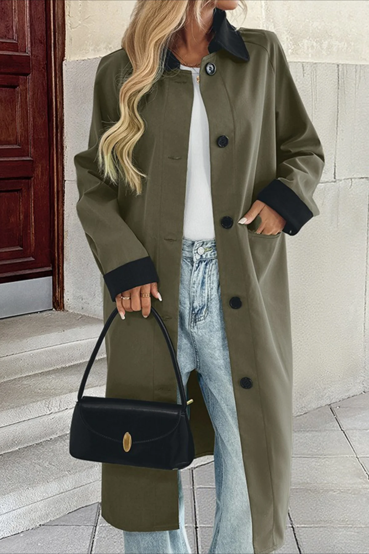 Long Line Commuter Style Overcoat - Image 4