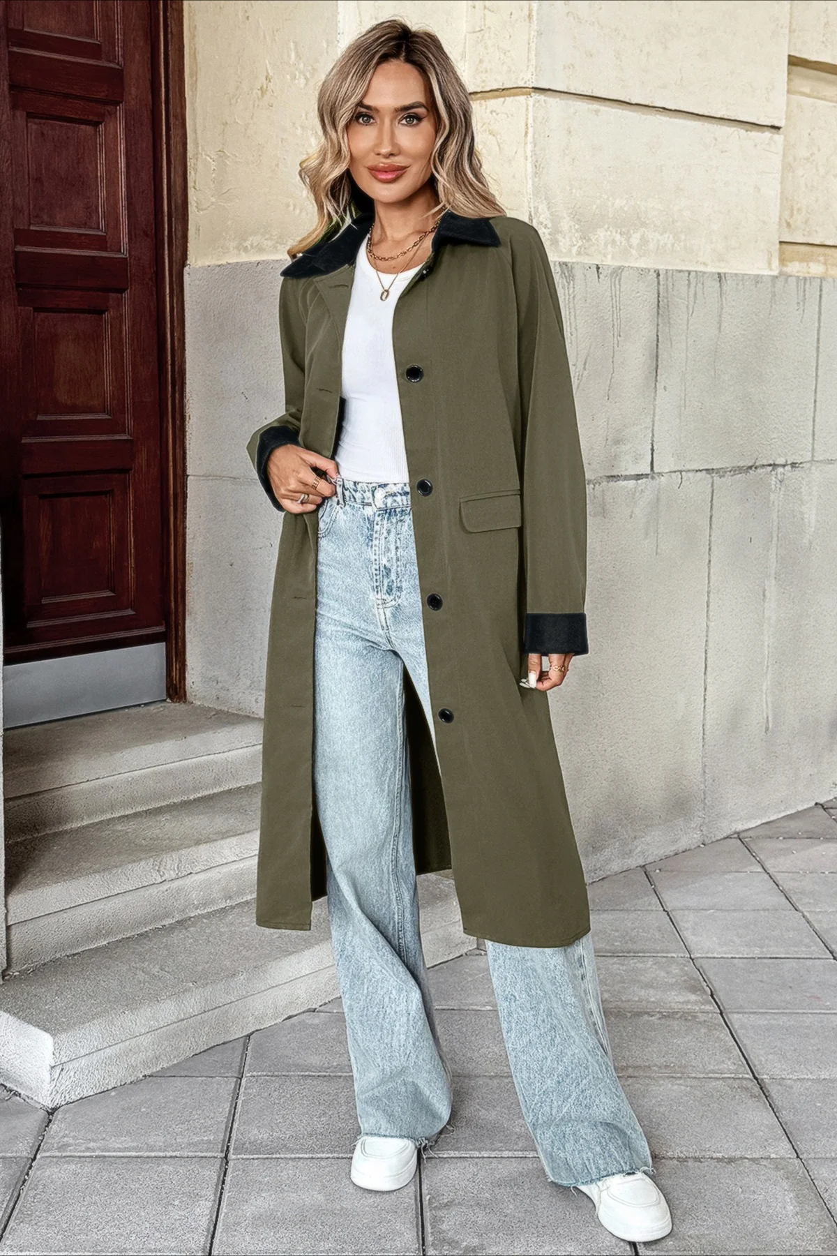 Long Line Commuter Style Overcoat - Image 5