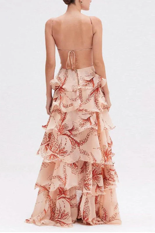Chic V-Neck Pleated Boho Dress - Image 10