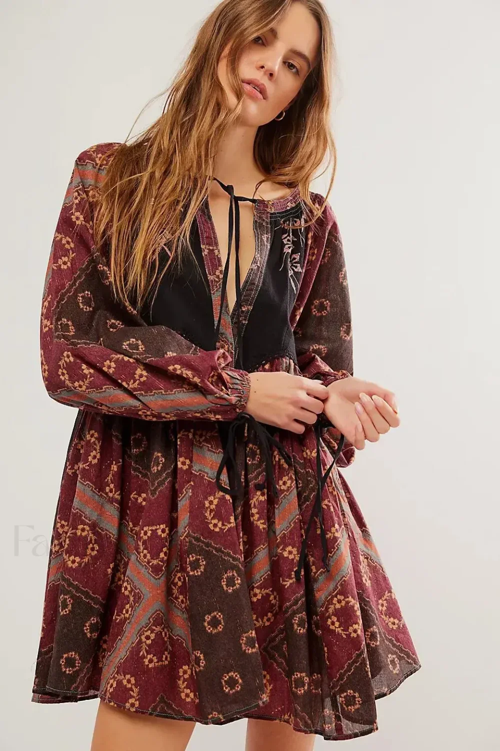 Chiffon Floral Tunic Boho Dress - Image 11