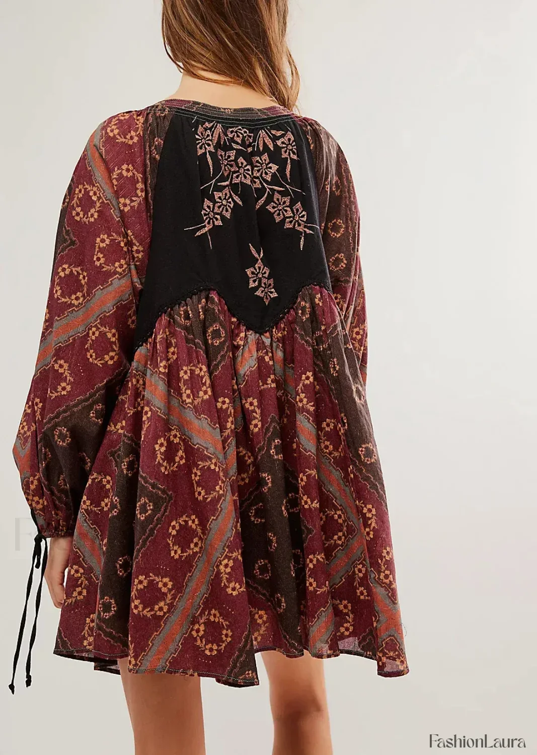 Chiffon Floral Tunic Boho Dress - Image 20
