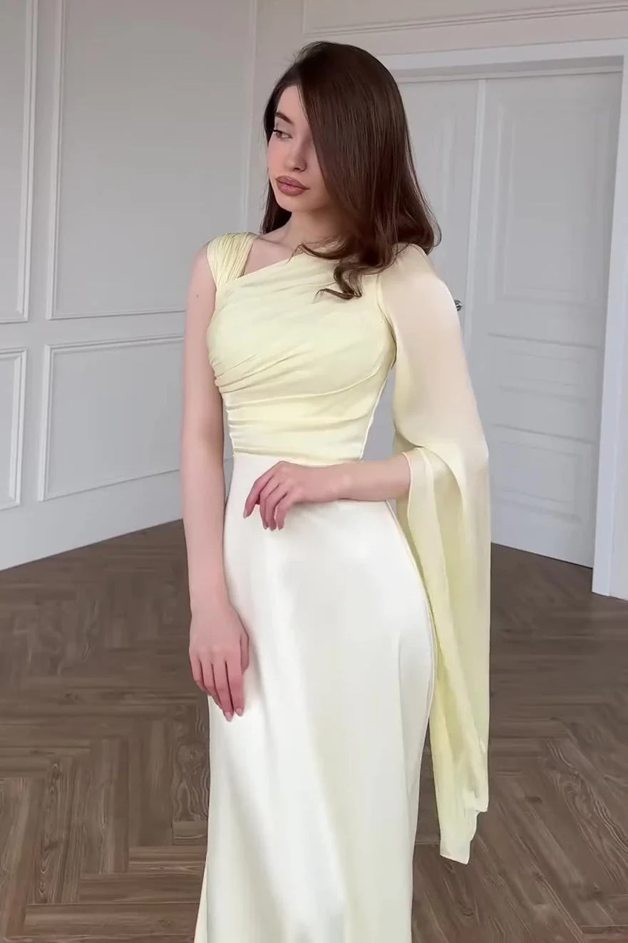 Chiffon One Shoulder Formal Dress - Image 11