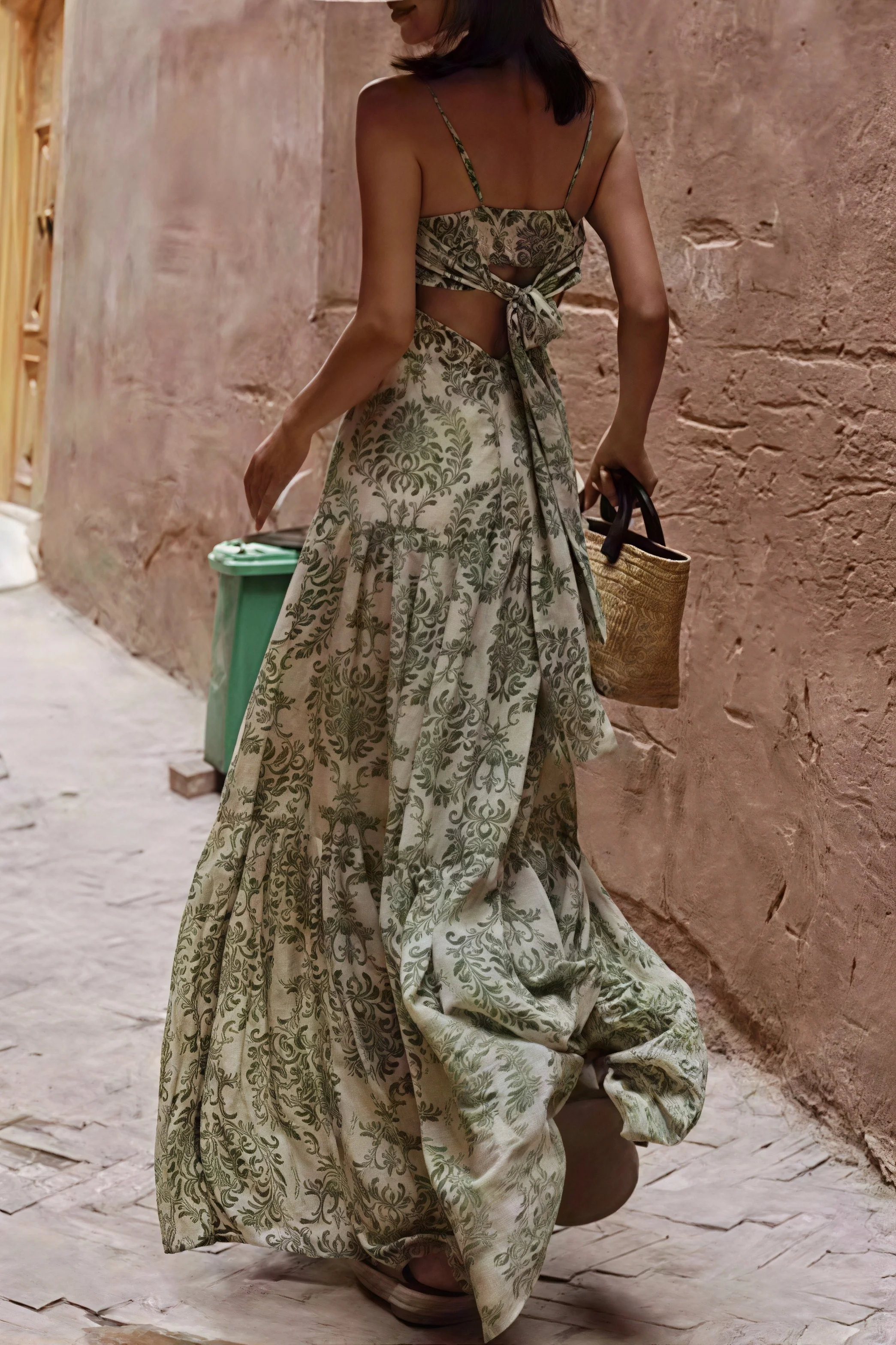 Chiffon Spaghetti Strap Maxi Boho Dress - Image 6