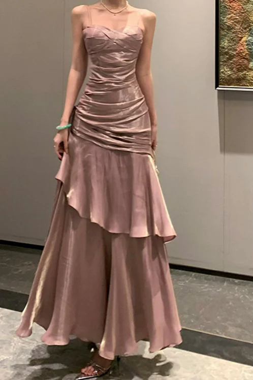 Chiffon Spaghetti Strap Maxi Dress - Image 7